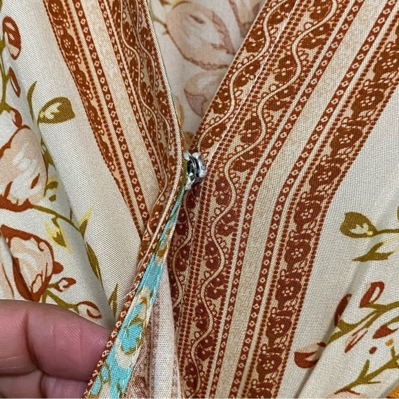 Umgee Floral Print Layered Mini Dress Size Small - Picture 14 of 17